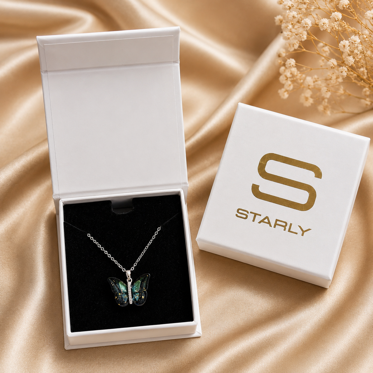 Aurora CrystalFly Necklace