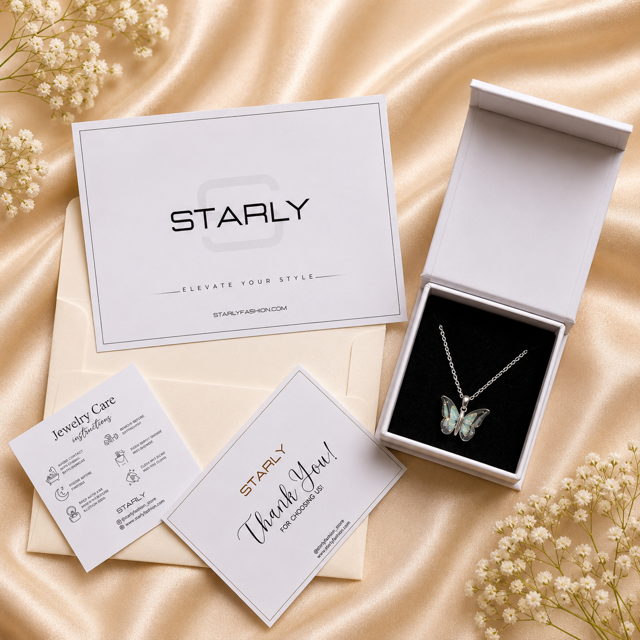 Aurora CrystalFly Necklace