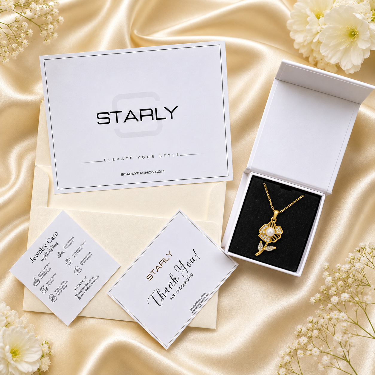Flora Pearl Charm Pendant
