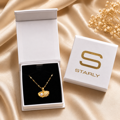 Sea Shell Pearl Necklace