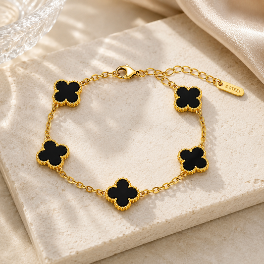 Noir Clover Bracelet