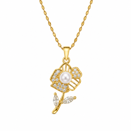 Flora Pearl Charm Pendant